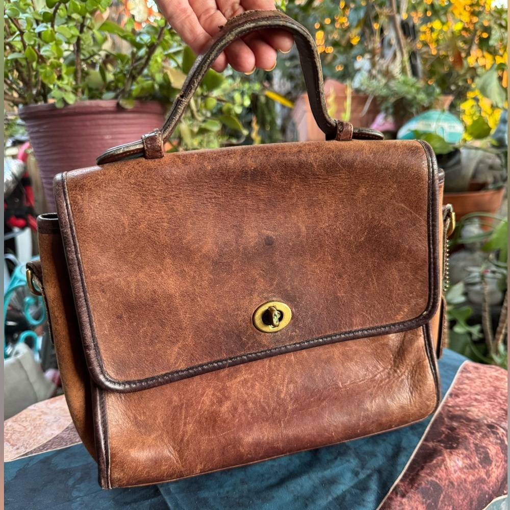 Coach Classic Brown Leather Satchel